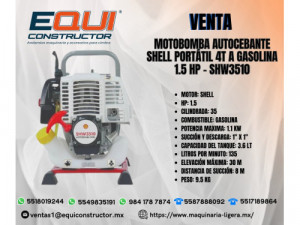 EN VENTA Motobomba autocebante Shell SHW3510