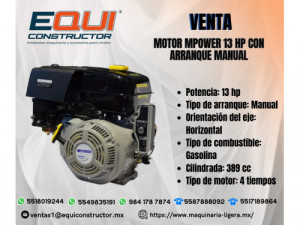 Motor MPower Diesel 13 Colima