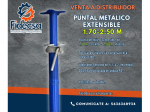 compra Puntal Metálico Extensible 1.70-2.50 M