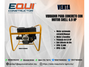 EL GRAN Vibrador para concreto Shell 6.9 HP