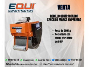 Rodillo compactador sencillo HYPERMAQ, en Venta!