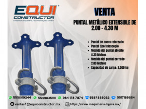 ventas Puntal Metálico Extensible 2.00-4.30 m