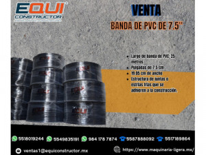 Banda de PVC 7.5´´ venta 