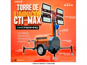 TORRE DE ILUMINACION CTI-MAX HYPERMAQ 