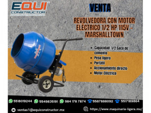 ventas Revolvedora con motor eléctrico 1/2hp 115v Mars...