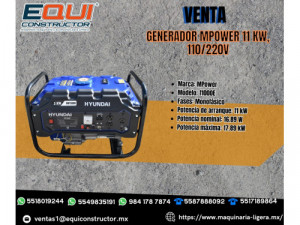 Generador Mpower 11kw 110/220w, venta!