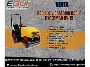 Rodillo vibratorio doble Hypermaq Rv-15