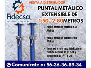 CIUDAD DE MÉXICO Puntal metálico extensible de 1.50-2...