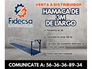 Hamaca de 3m de largo, venta!