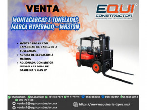 Montacargas 3 Toneladas Marca Hypermaq-MH3TON CDMX