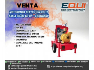 Motobomba Centrifuga Shell 6x6 a Diesel 60Hp-SHDW6660