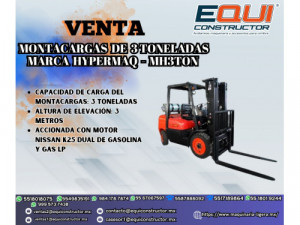 Venta de Montacargas de 3 Toneladas Hypermaq (Durango)