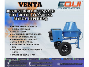 Venta de Revolvedora Hypermaq (Durango)