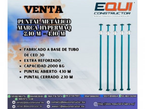 Puntal Metálico 2.10m-4.10m Sinaloa   