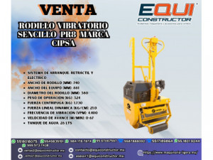 Venta de Rodillo Vibratorio CIPSA (Durango)