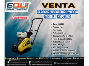 Venta de Plancha Vibratoria Hyundai-HYPC1250 (Dur)