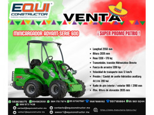 Venta de Minicargador Advant-600 (Dur)